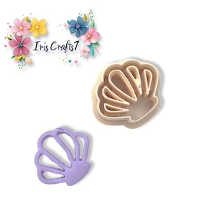 Polymer Clay Cutter Seashell Outline – Beach Ocean Jewelry Making Clay Tool