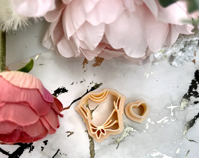 Clay cutters Valentine T-Shirt| Valentine Earrings| Gift for her| Ceramic tools| Polymer clay cutters
