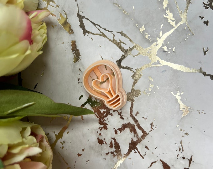 Love lamp polymer clay cutter
