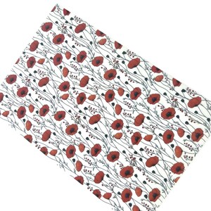 Carta transfer Poppy Flowers 3 per pasta polimerica - Carta idrosolubile