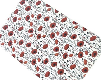 Poppy Flowers 3 Transfer Paper for Polymer Clay - Water soluble sheet