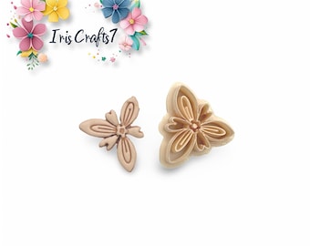 Flower 42 Polymer Clay Cutter Floral Earring Jewelry Tool