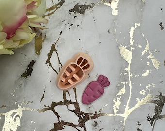 Polymer Clay Cutter Carrot 2 Shape for Crafting & DIY Decorations, Easy to Use, Perfect for Polymer Clay Artists