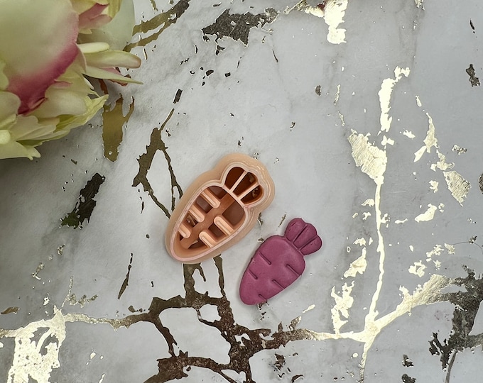 Carrot 2 polymer clay cutter