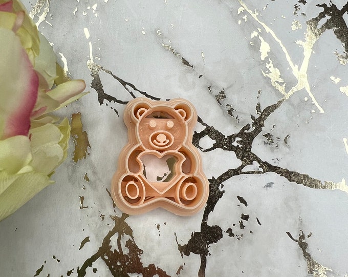 Valentine Teddy bear polymer clay cutter| Clay cutters| Jewellery tools| Clay tools| Earrings cutter| Ceramic cutters