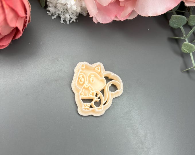 Clay cutters Squirrel 1_ Ceramic tools_ Earring making_ Polymer clay cutters_ Silver clay