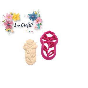 Polymer Clay Cutter Boho Blume 23 - Blumenohrring DIY Werkzeug - Künstlerbedarf - Handgemachtes Schmuckherstellungszubehör