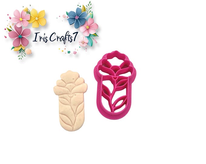 Boho Flower 23 Polymer Clay Cutters - Handmade Earrings - Ceramic Tools
