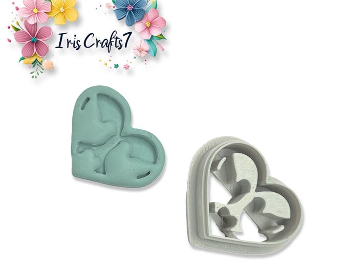 Pigeon Heart Polymer Clay Cutter for Earrings Jewelry Tool