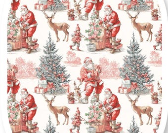 Christmas no.17 Image Transfer Paper - Water Soluble Sheet for Polymer Clay Earrings