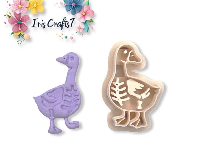 Skeleton Goose Polymer Clay Cutter - Earring Tools