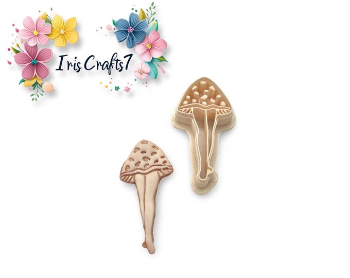 Mushroom 8 Polymer Clay Cutter