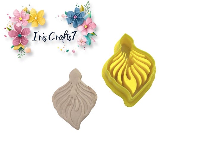 Art Deco 1 Polymer Clay Cutter - Silver Clay -  Ceramic Tools