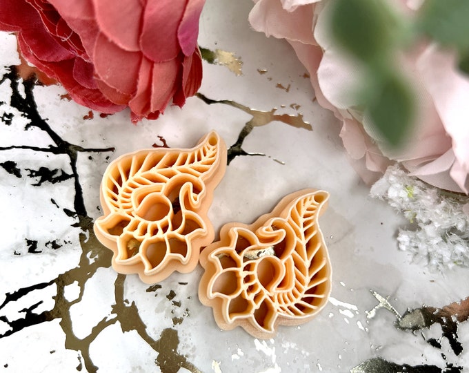 Clay cutters set Cute Swan| Polymer clay cutters| Ceramic tools| Metal clay