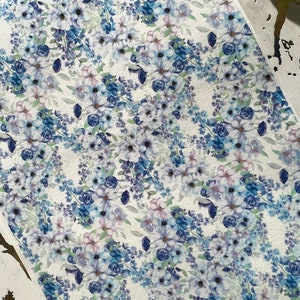Carta transfer per argilla polimerica con 6 immagini a forma di fiore