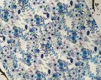 Flower 6 image transfer paper for polymer clay