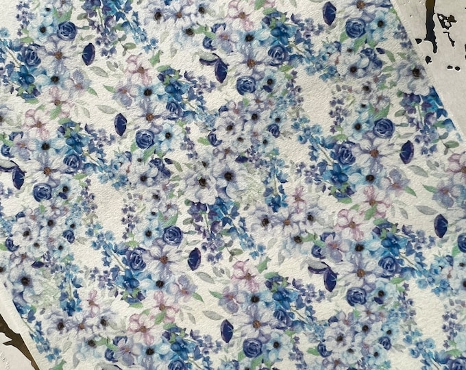 Flower 6 image transfer paper for polymer clay