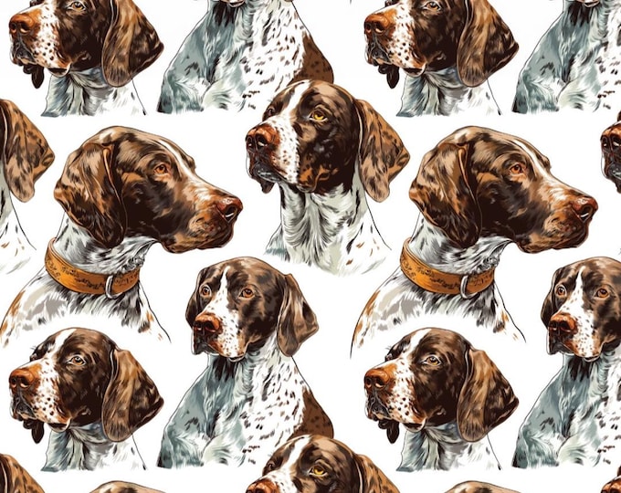German Shorthaired Pointer 2 image transfer paper -Clay transfer paper - Clay tools - Magic transfer paper