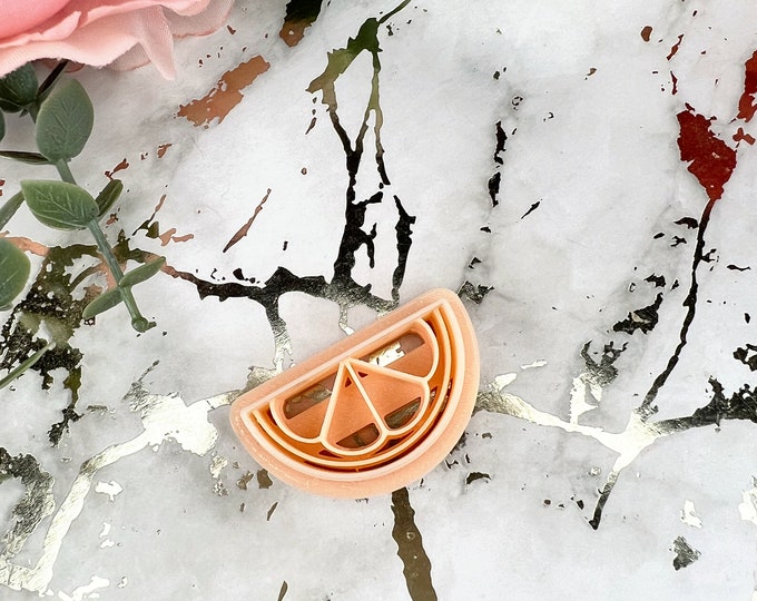 Half lime polymer clay cutter