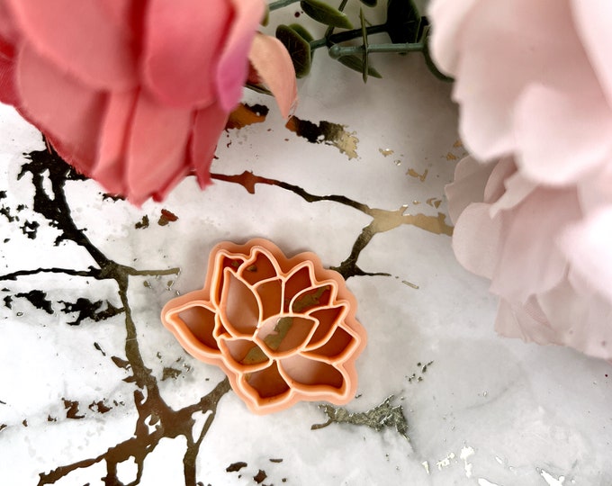 Lotus 5 clay cutter| Ceramic tools| Earring making| Polymer clay cutters