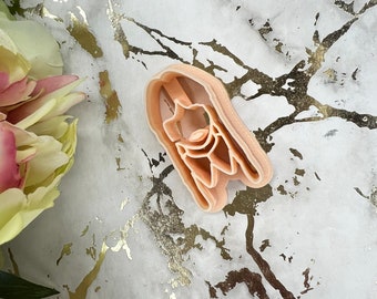 Wednesday polymer clay cutter, 3D printed PLA, handmade jewelry tool, Fimo clay cutter, polymer clay earrings mold, craft maker's tool