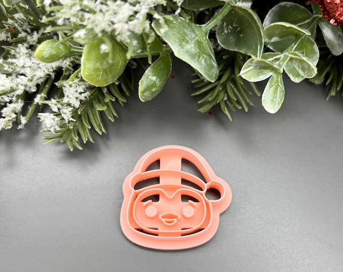 Christmas Penguin Polymer Clay Cutter - Festive Cookie & Craft Tool for Holiday Projects