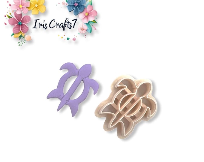 Turtle Hairpin Polymer Clay Cutter - Earring Making - Ceramic Tools - Handmade Jewellery