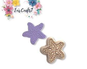 Starfish 4 Polymer Clay Cutters – Beach Earring Making Tool – Ocean Sea Life PLA Clay Cutter for DIY Jewelry