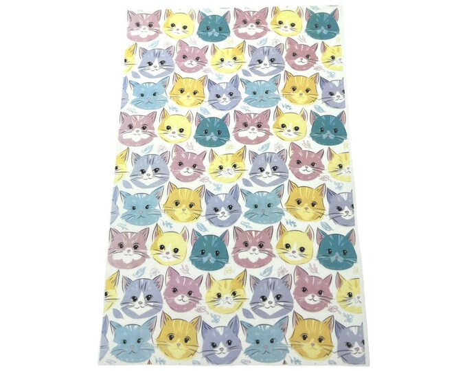 Cats 1 BIG image transfer paper - Clay tools - Polymer clay transfer - Magic transfer paper