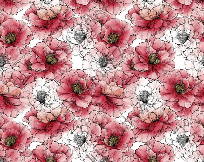 Flower 30 image transfer paper_ Clay tools_ Earring making_ Magic transfer paper_ Water soluble paper