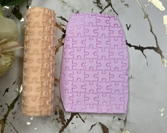 Polymer clay Texture Roller 26 - puzzle big| Clay tools| Ceramic tools| Hand roller