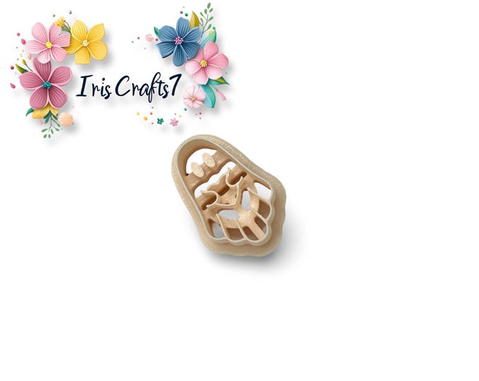 Ghost with Heart Polymer Clay Cutter - Ceramic tools - Earrings Making