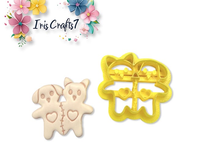 Heart Fusion Pets Polymer Clay Cutter for Valentine Earrings Jewelry Tool