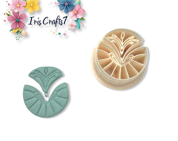 Deco Fan Drop Polymer Clay Cutter | Pendant Shape | Craft Tool