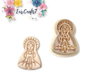 Virgin Mary no. 2 Polymer Clay Cutter for Christmas Earring Making, Handmade Jewellery