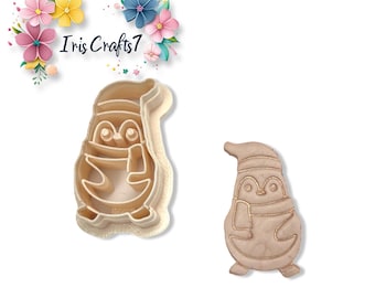 Penguin no. 2 Polymer Clay Cutter for Christmas Earring & Jewellery Making, Craft Tools