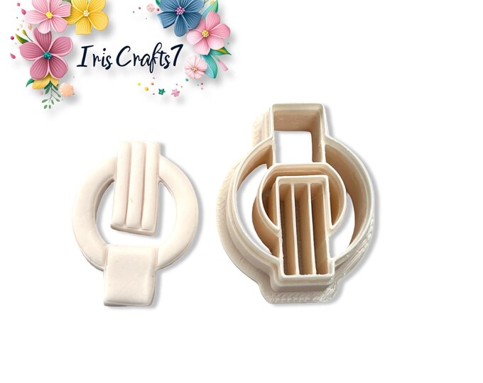 Polymer Clay Cutter Geometric Pendant No 2 | Craft Jewelry Tool for Earrings and Charms