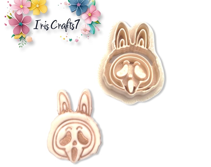 Cute Monster Scream Polymer Clay Cutter – Halloween Earring Tool – Spooky Cute Jewelry Making Supplies