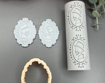 Gothic Frame Couple 1 Polymer Clay Cutters Set Halloween Earring Tool