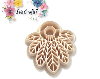 Tribal Feather Polymer Clay Cutter for Earrings Jewelry Tool