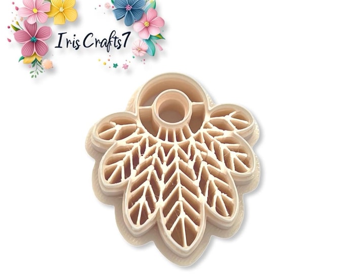 Tribal Feathers Polymer Clay Cutter - Earrings Tools