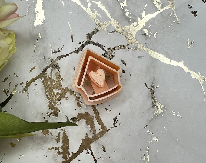 Bird house polymer clay cutter