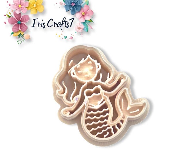 Mermaid 4 Polymer Clay Cutter - Earrings Tools