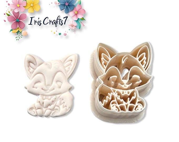 Cartoon Fox Polymer Clay Cutter  Animal Earring Shape  Craft Tool