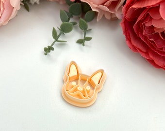 French Bulldog Polymer Clay Cutter: Earrings, Jewelry & Ceramic Tool