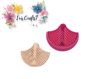 Polymer Clay Cutters Art Deco 2 - Silver Ceramic Tools for Jewelry Making & Crafting Supplies