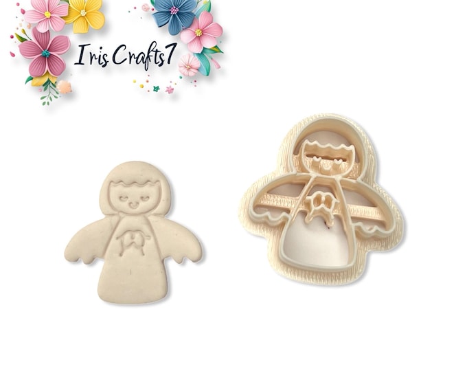 Angel no.5 Polymer Clay Cutter for Christmas Earring Making, Jewellery & Craft Tools