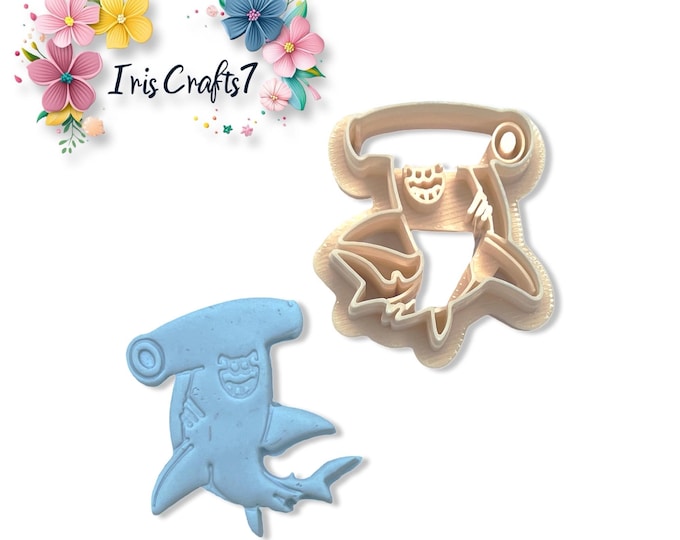 Hammerhead Shark Clay Cutter for Sculpting & Crafting Tools, Precision Cutting Design, Durable Art Supplies