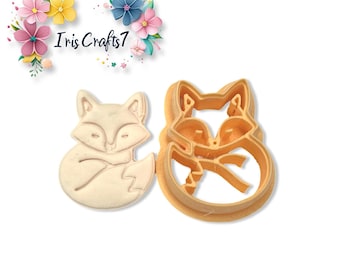 Sleeping Fox Polymer Clay Cutter for Earrings and Jewellery Making