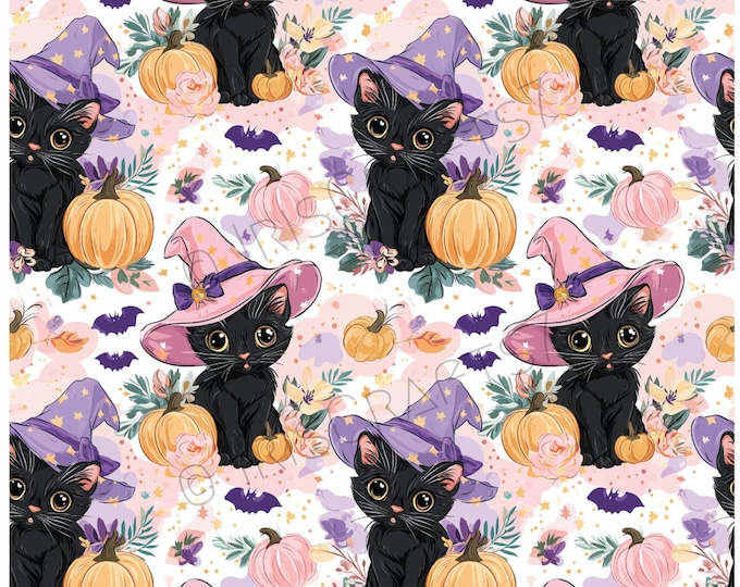 Cute Black Cats Transfer Paper for Polymer Clay – Water-Soluble Image Sheet for Earring Making & Crafts